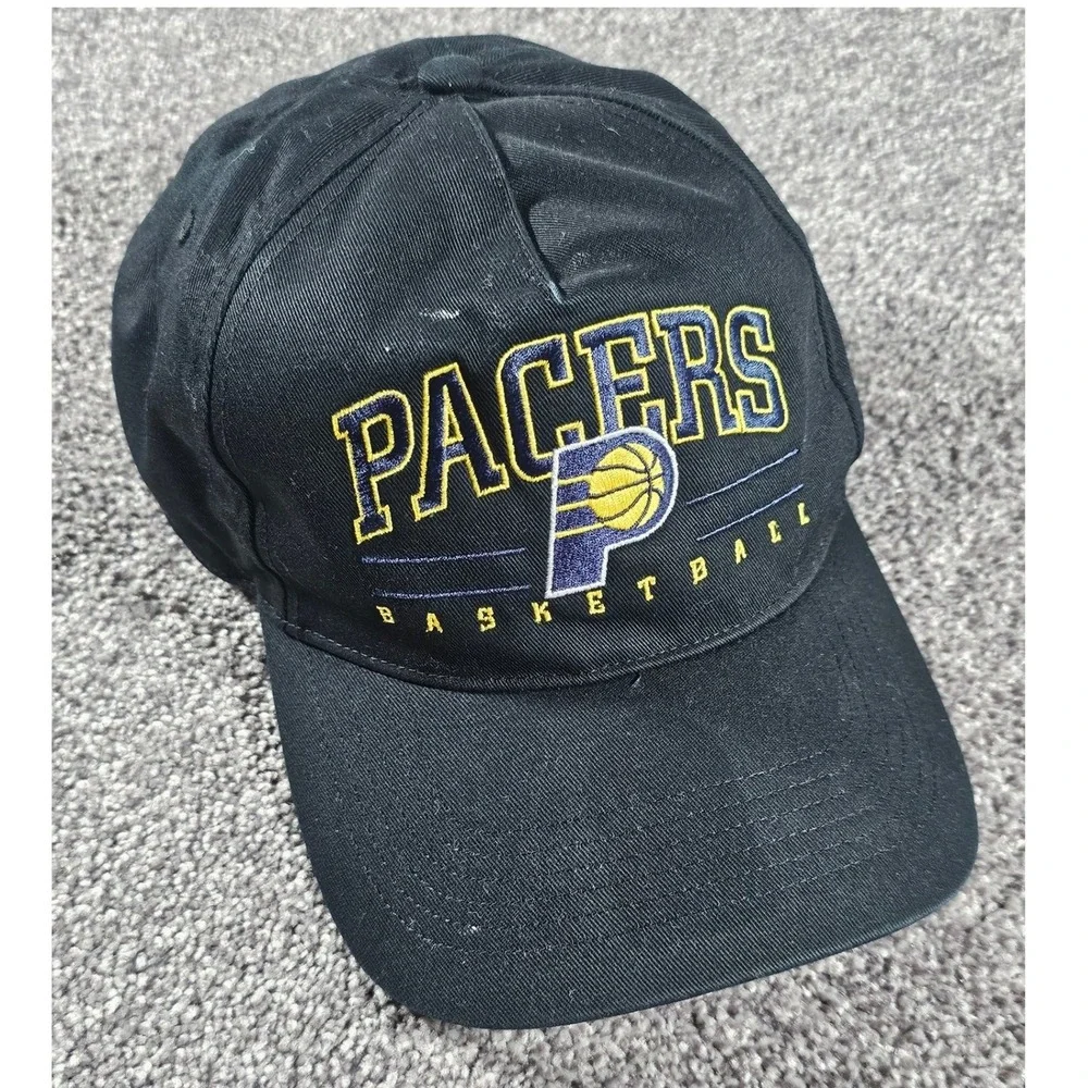 '47 Brand Indiana Pacers Hat Mens OSFA Black NBA Basketball Snapback Cap - Picture 2 of 6